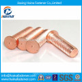 China manufacturer carbon steel copper plated weld bolt